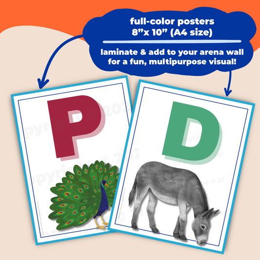 animal arena letters II - PDF download - Teaching Aids for EAS