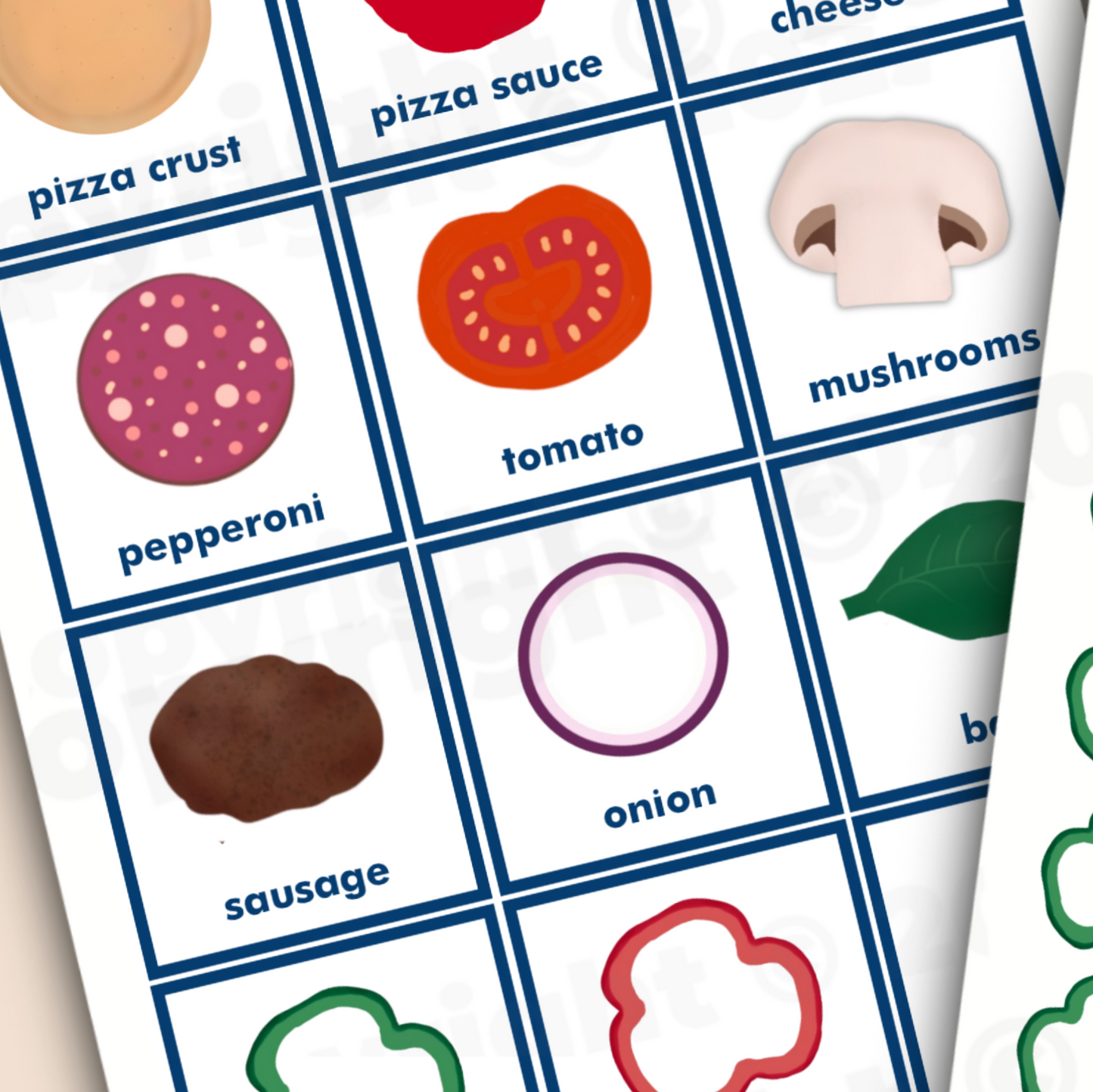 build-a-pizza game - PDF download - Teaching Aids for EAS