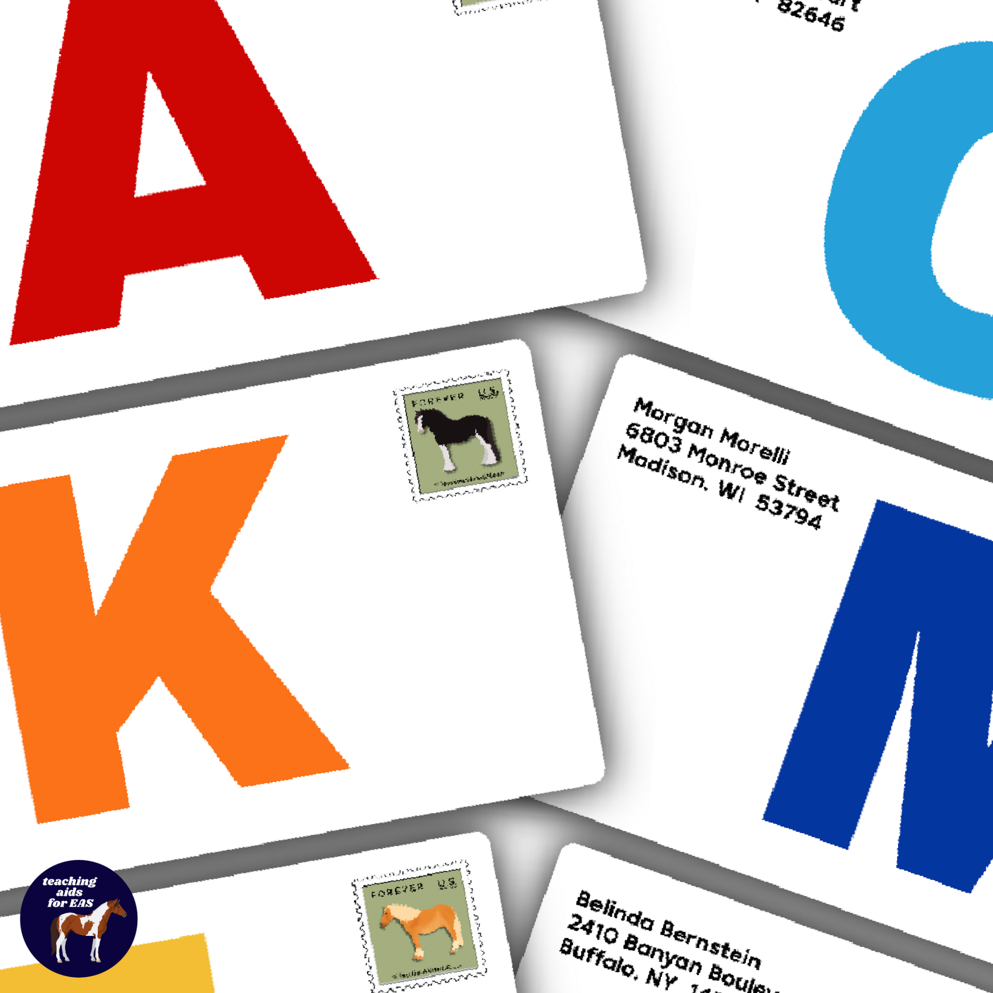 pony express mail bag game *NEW DESIGN* - Teaching Aids for EAS