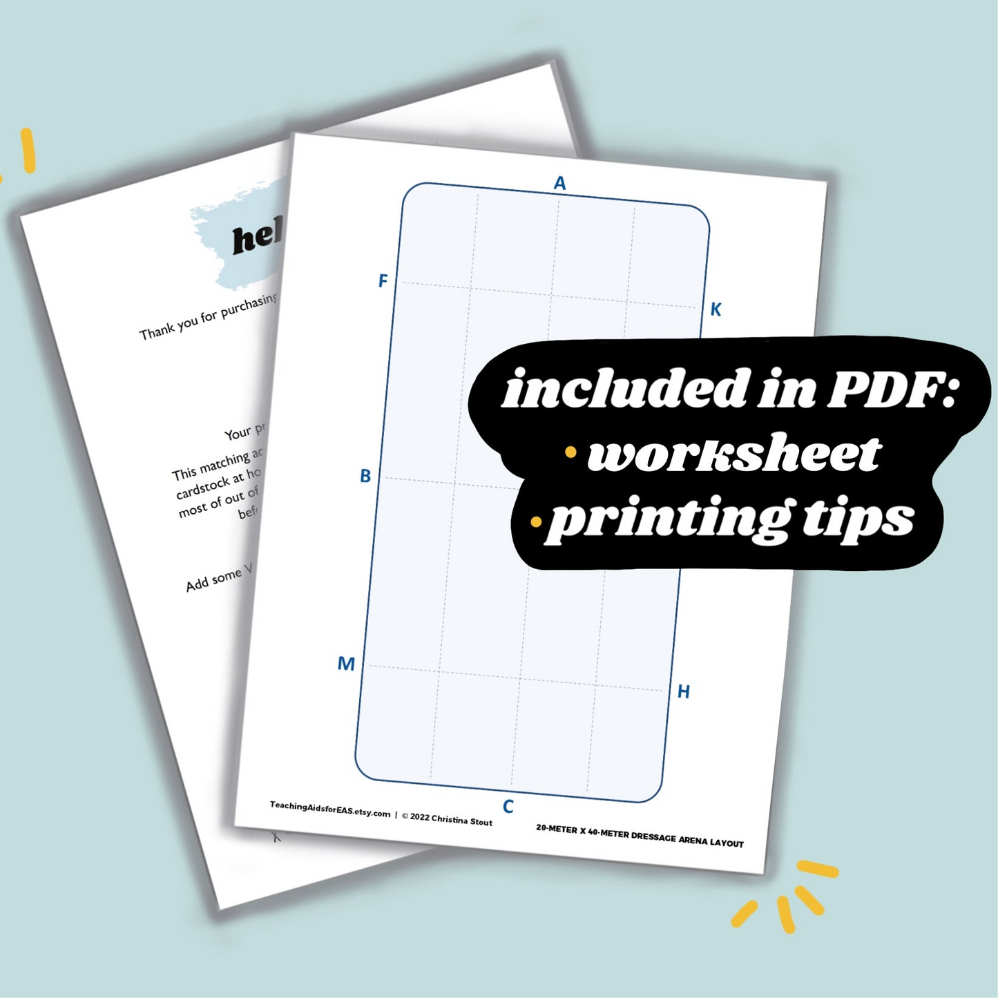arena layout diagram - FREE PDF download - Teaching Aids for EAS