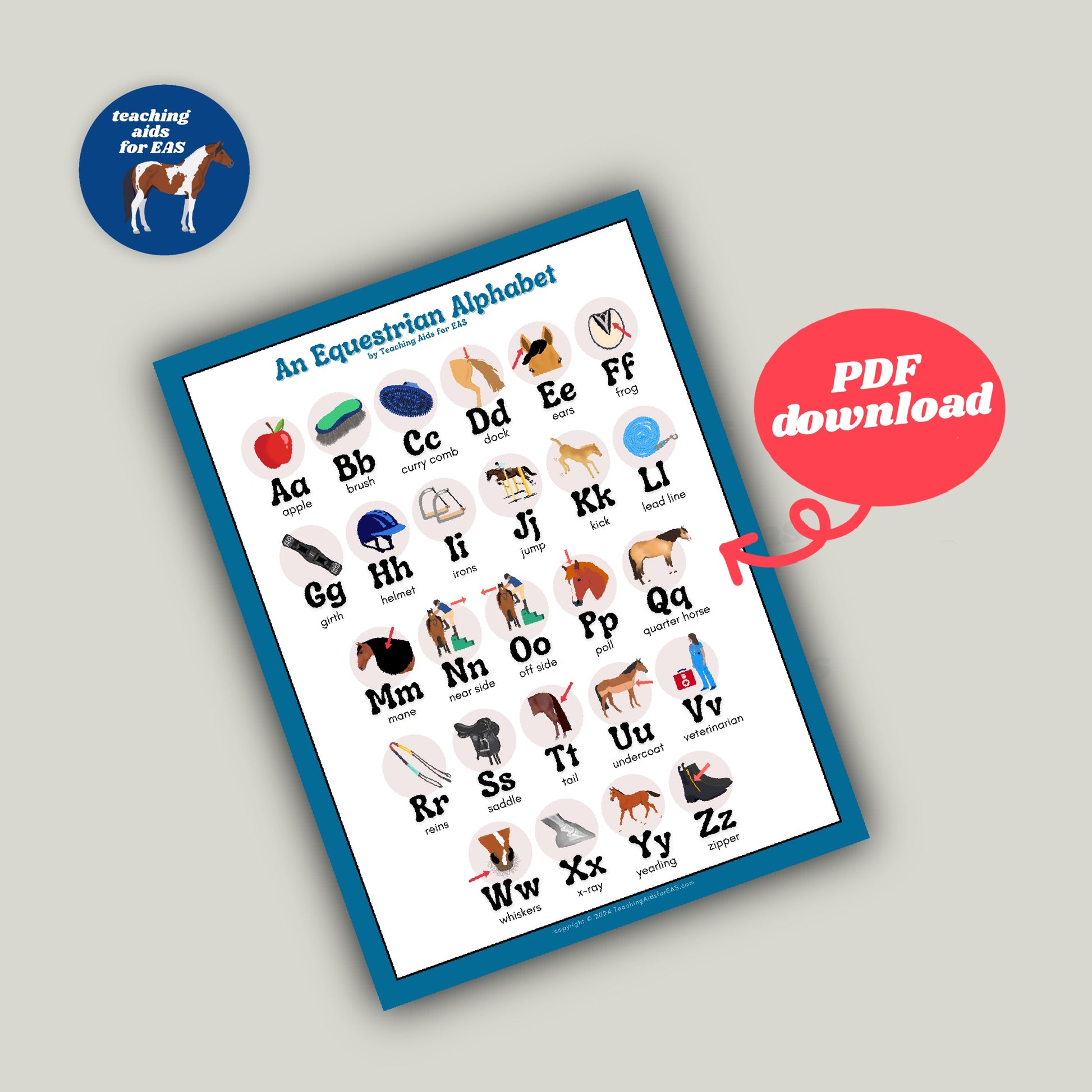 alphabet poster - PDF download - Teaching Aids for EAS