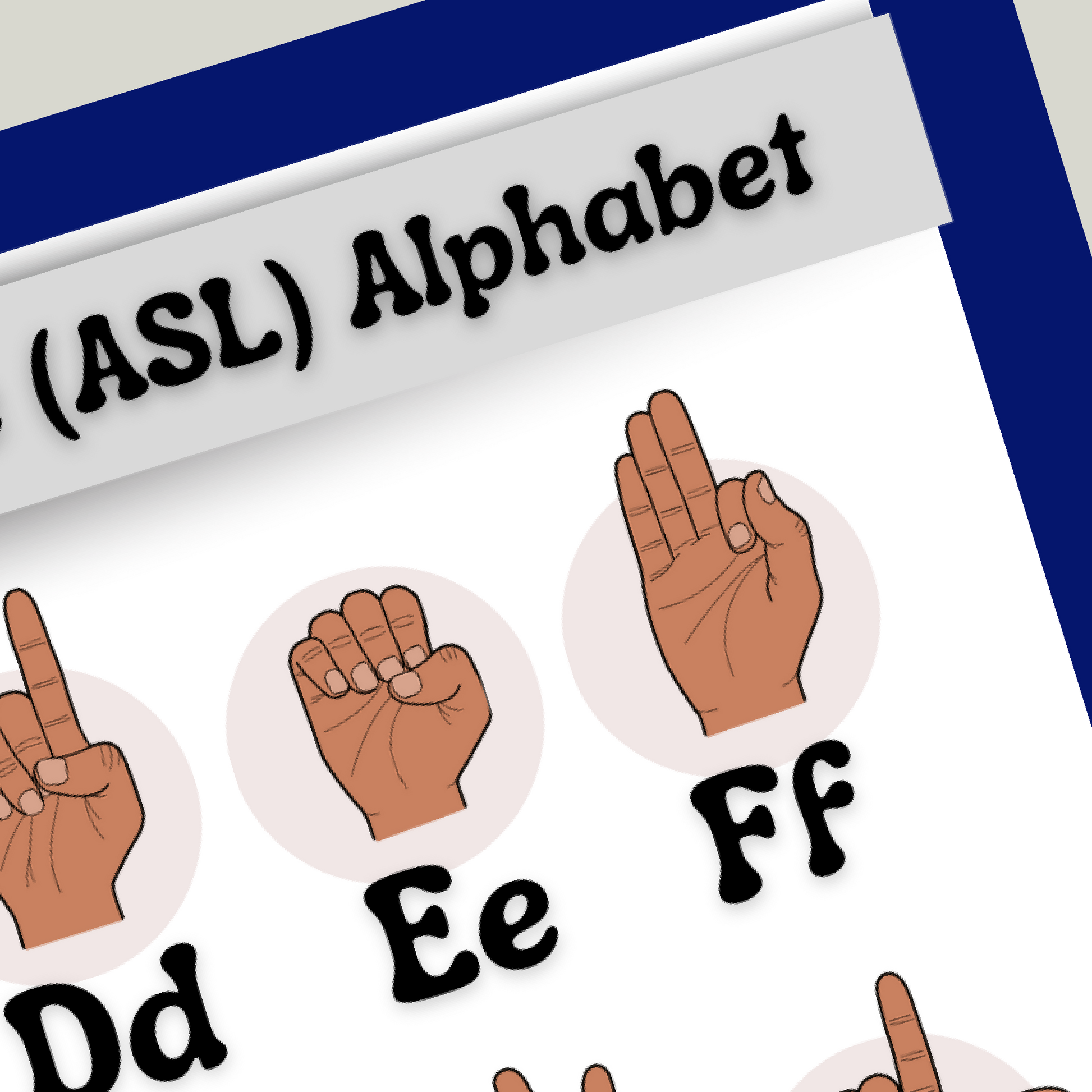 ASL alphabet poster - PDF download - Teaching Aids for EAS