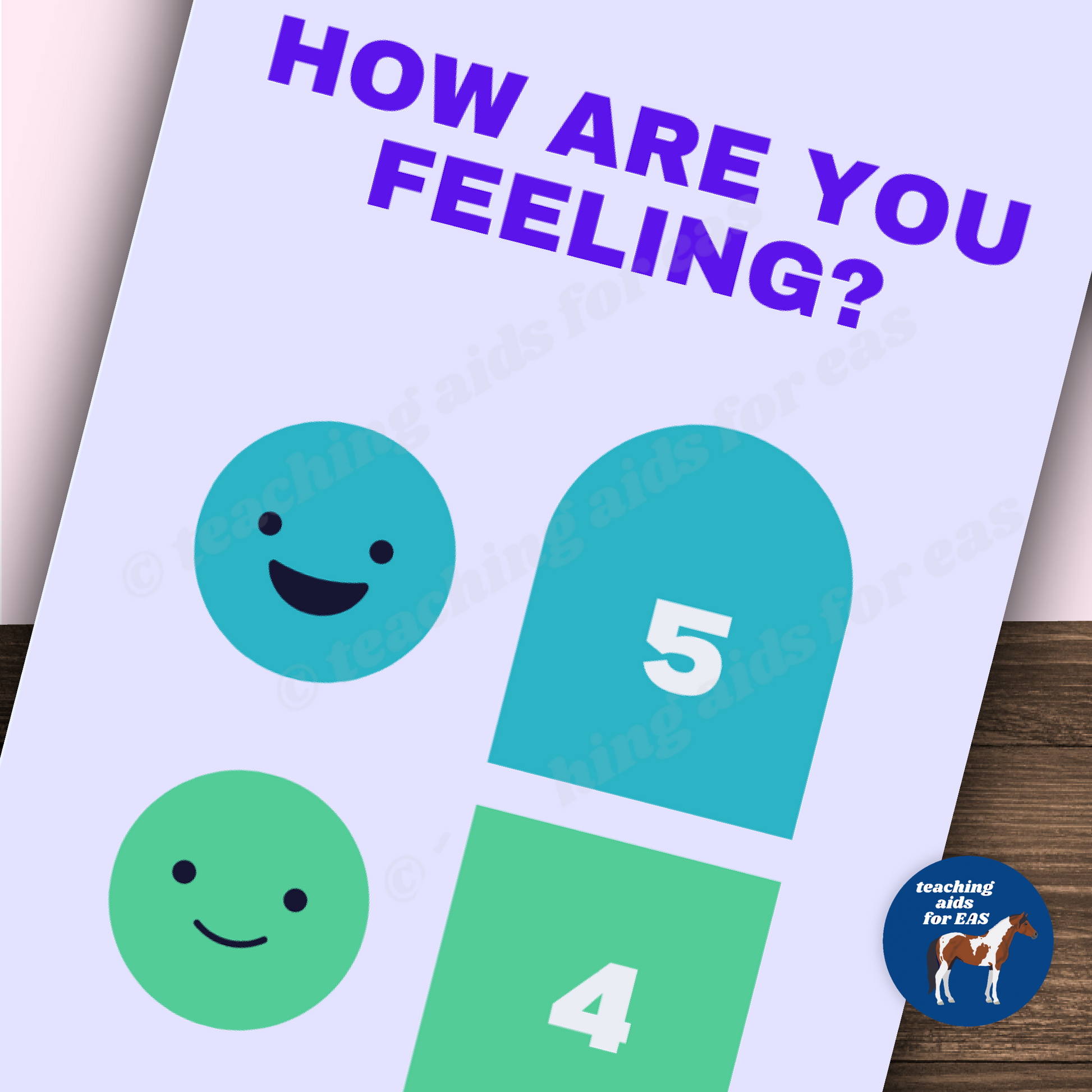 *feelings thermometer communication card - Teaching Aids for EAS