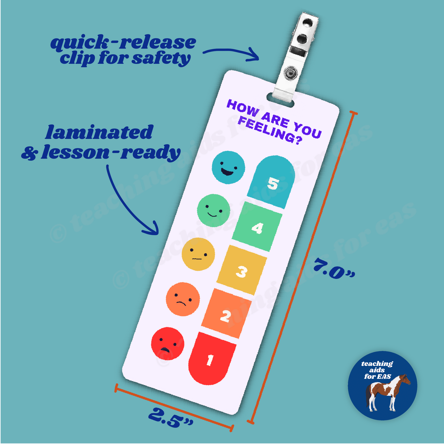 *feelings thermometer communication card - Teaching Aids for EAS