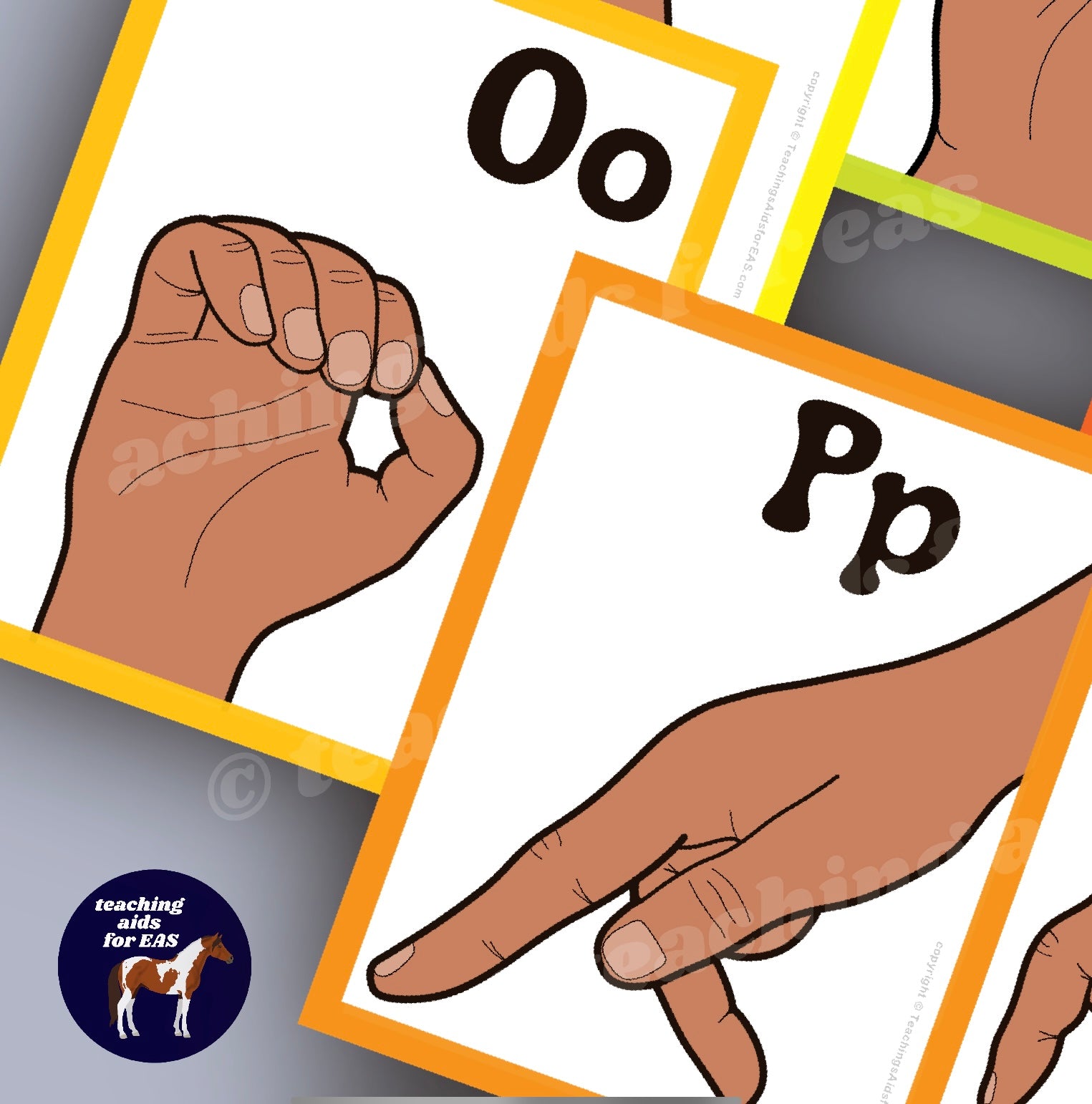 ASL alphabet flashcards - PDF download - Teaching Aids for EAS