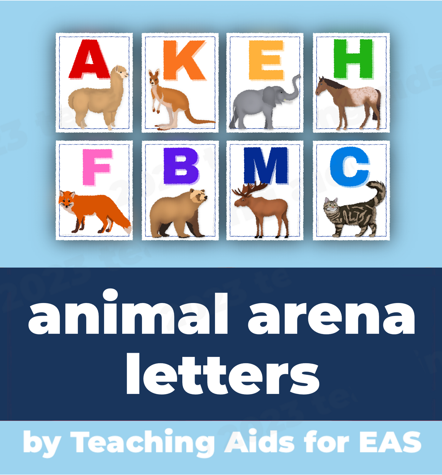 animal arena letters I - PDF download - Teaching Aids for EAS