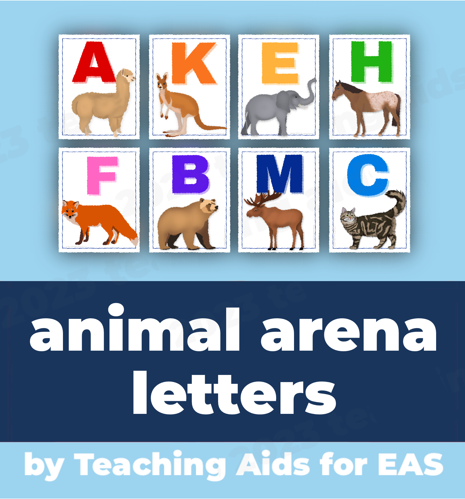 animal arena letters I - PDF download - Teaching Aids for EAS
