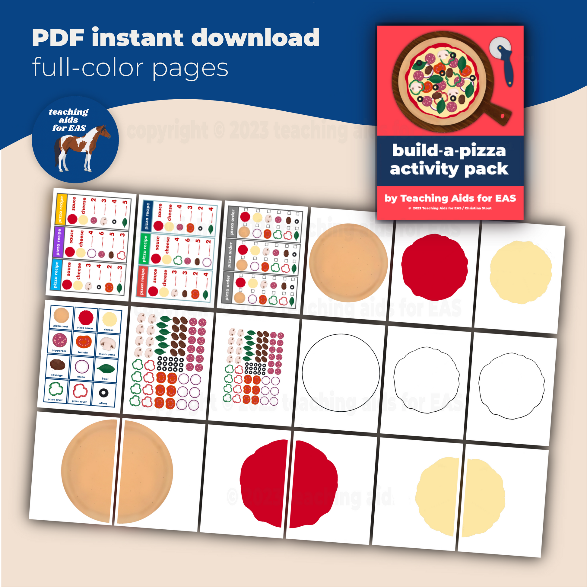 build-a-pizza game - PDF download - Teaching Aids for EAS
