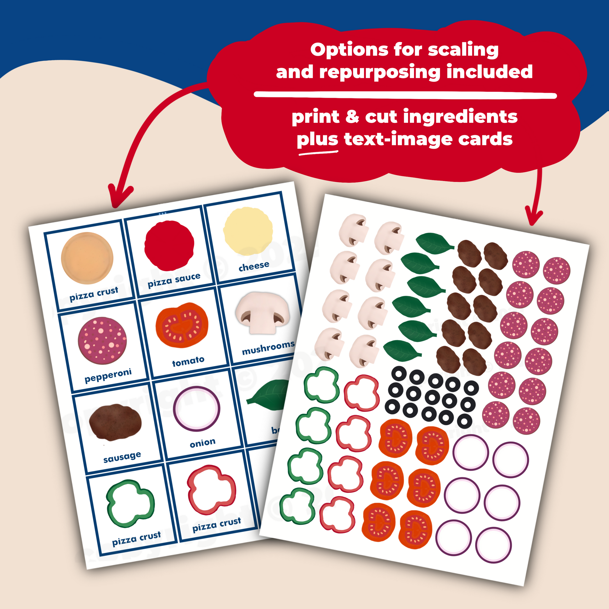 build-a-pizza game - PDF download - Teaching Aids for EAS