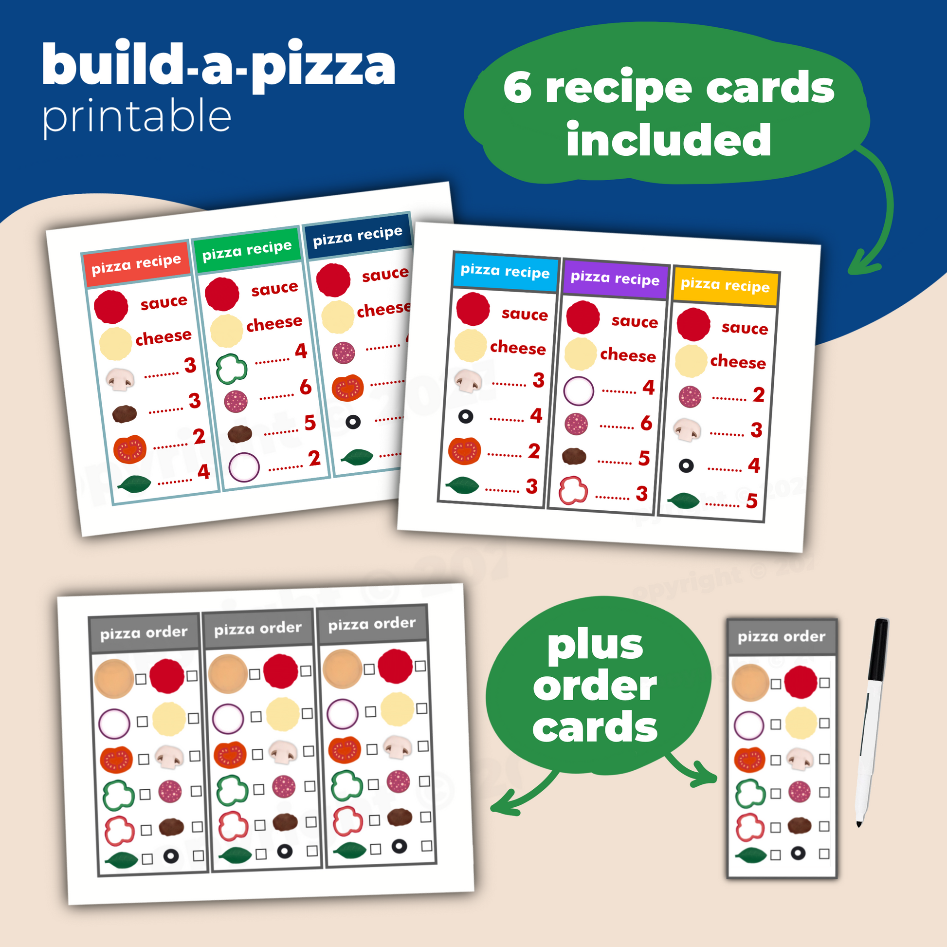 build-a-pizza game - PDF download - Teaching Aids for EAS
