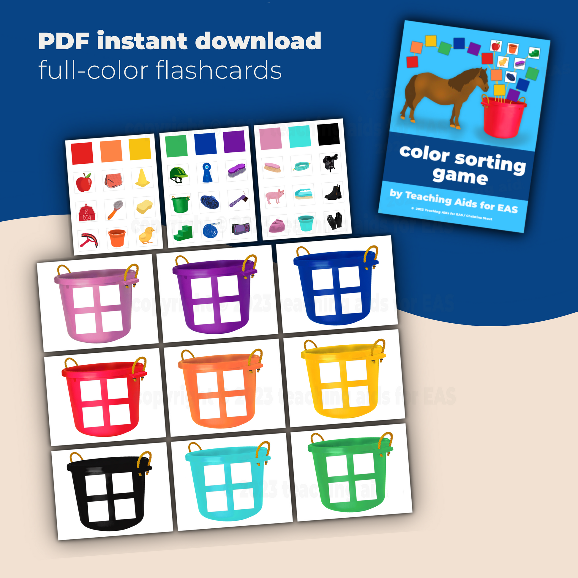 color sorting game - PDF download - Teaching Aids for EAS