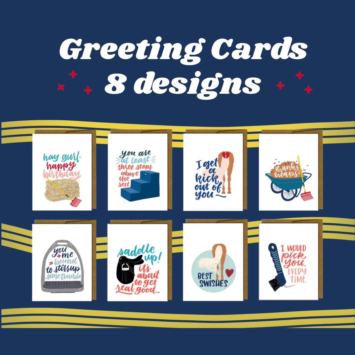 greeting cards, set of 8 - Teaching Aids for EAS