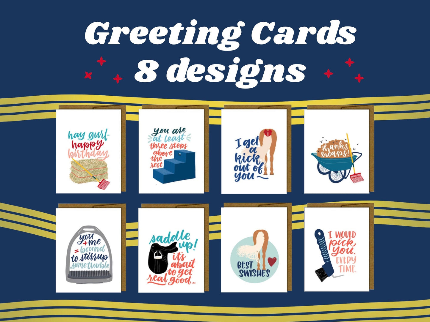 greeting cards, set of 8 - Teaching Aids for EAS