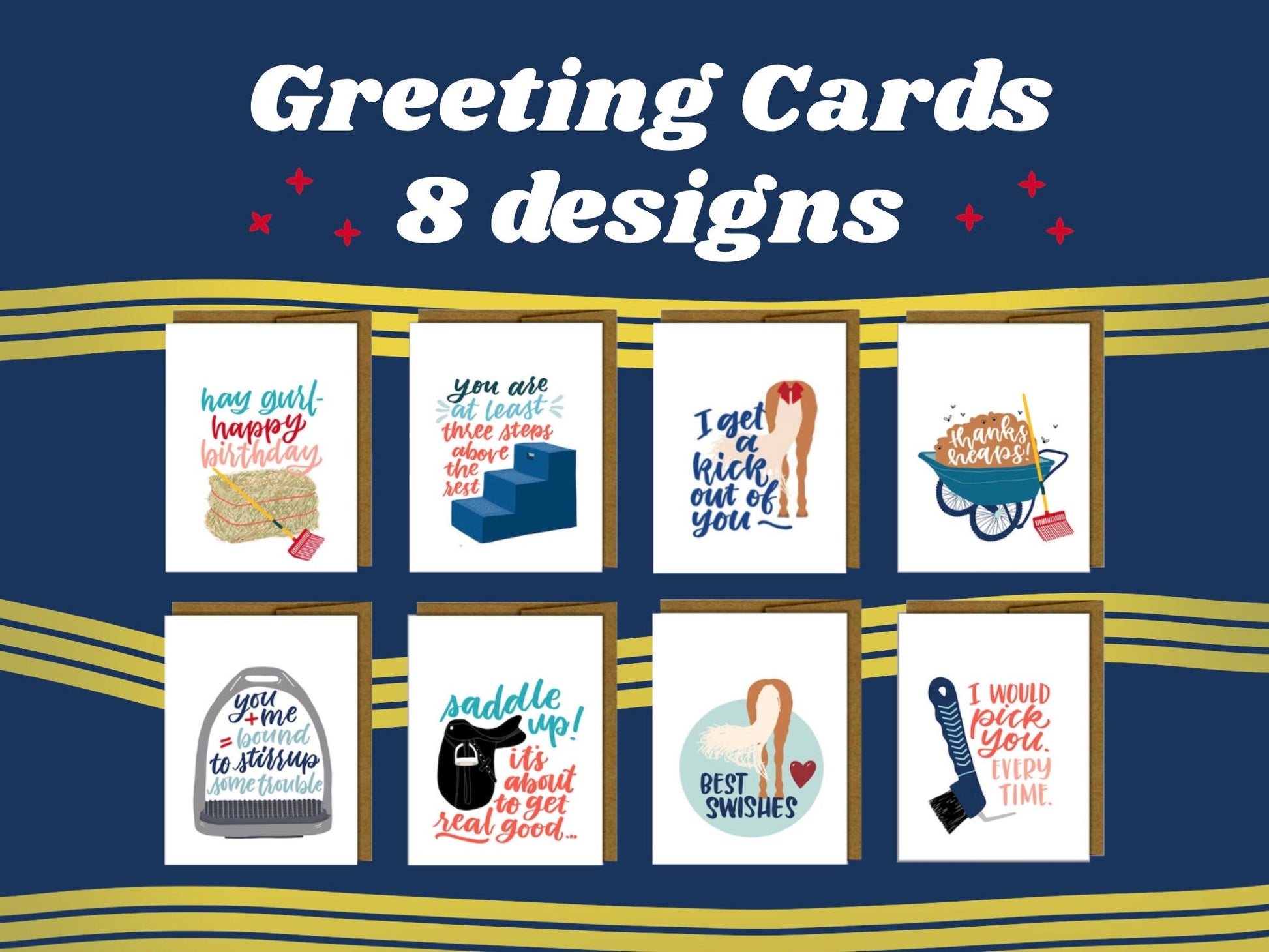 greeting cards, set of 8 - Teaching Aids for EAS