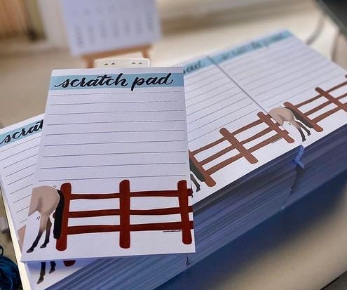 horse notepad gift - Teaching Aids for EAS